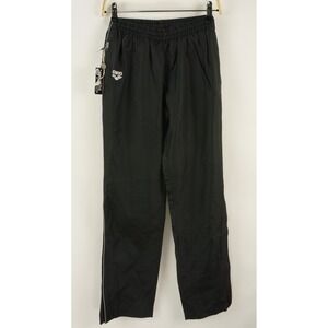 New Arena Team Line Men's XS Black Woven Lightweight Stretch Zip Pocket Pants